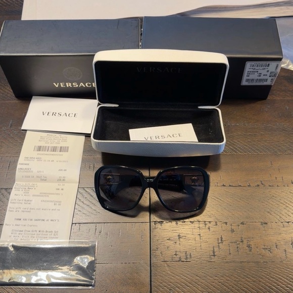 Versace Accessories - Versace Dark-Tinted Sunglasses with receipt and all packing